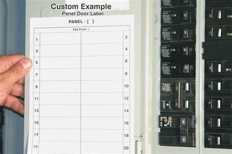 electric panel box labels|electrical panel directory stickers.